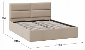 Кровать двуспальная Глосс с ПМ Тип 1 в Игриме - igrim.ok-mebel.com | фото 4