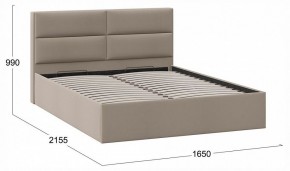 Кровать двуспальная Глосс с ПМ Тип 1 в Игриме - igrim.ok-mebel.com | фото 4
