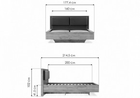 Кровать двуспальная Клауд в Игриме - igrim.ok-mebel.com | фото 11