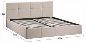 Кровать двуспальная Лора с ПМ в Игриме - igrim.ok-mebel.com | фото 4