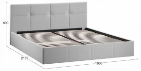 Кровать двуспальная Лора с ПМ в Игриме - igrim.ok-mebel.com | фото 4