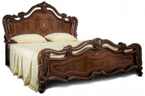 Кровать двуспальная "Илона" без мягкого изголовья (1600) караваджо в Игриме - igrim.ok-mebel.com | фото
