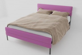 Кровать Горизонт Мини с ортопедическим основанием 800 (велюр розовый) в Игриме - igrim.ok-mebel.com | фото