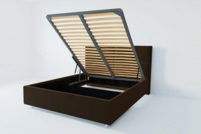 Кровать Корсика с ПМ 1800 (экокожа коричневая) в Игриме - igrim.ok-mebel.com | фото
