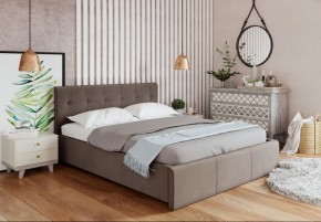 Кровать Изабелла с латами Newtone cacao 1400x2000 в Игриме - igrim.ok-mebel.com | фото 3