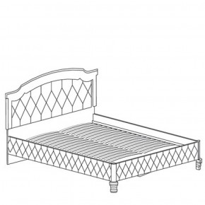Кровать с обивкой №488 Марлен (1600) Кремовый белый в Игриме - igrim.ok-mebel.com | фото 2