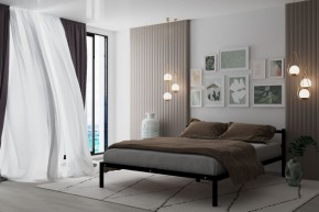 Кровать Мета с матрасом 1200 (черный) в Игриме - igrim.ok-mebel.com | фото 2
