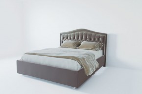 Кровать Нягань с ПМ 1200 (велюр темно-серый) в Игриме - igrim.ok-mebel.com | фото 2