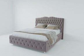 Кровать Нягань с ПМ 1400 (велюр темно-серый) в Игриме - igrim.ok-mebel.com | фото