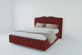 Кровать Нягань с ПМ 800 (велюр бордо) в Игриме - igrim.ok-mebel.com | фото