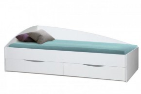 Кровать одинарная "Фея - 3" асимметричная 1900х800 (белая) в Игриме - igrim.ok-mebel.com | фото