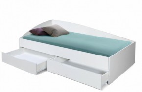 Кровать одинарная "Фея - 3" асимметричная 2000х900 (белая) в Игриме - igrim.ok-mebel.com | фото 2