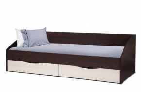 Кровать одинарная "Фея - 3" симметричная New (2000Х900) венге/вудлайн кремовый в Игриме - igrim.ok-mebel.com | фото
