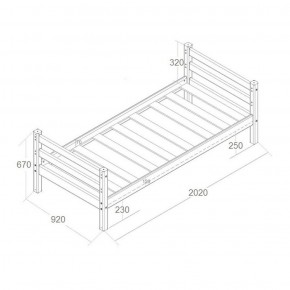 Кровать одноярусная Сонечка (800*1900) модульная в Игриме - igrim.ok-mebel.com | фото 2