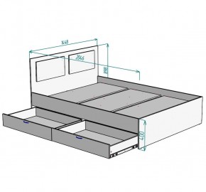 Кровать Ольга L42 (1400) 2 ящика в Игриме - igrim.ok-mebel.com | фото 5