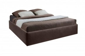Кровать Подиум с ПМ 1200 (экокожа коричневая) в Игриме - igrim.ok-mebel.com | фото