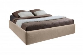 Кровать Подиум с ПМ 1600 (велюр светло-серый) в Игриме - igrim.ok-mebel.com | фото