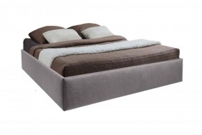 Кровать Подиум с ПМ 1600 (велюр темно-серый) в Игриме - igrim.ok-mebel.com | фото