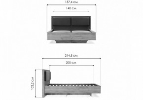 Кровать полутораспальная Клауд в Игриме - igrim.ok-mebel.com | фото 11