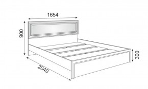 Кровать 1.6 Беатрис М09 с мягкой спинкой и настилом (дуб млечный) в Игриме - igrim.ok-mebel.com | фото 2