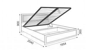 Кровать 1.6 Беатрис М11 с мягкой спинкой и ПМ (дуб млечный) в Игриме - igrim.ok-mebel.com | фото 2