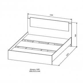 СОФИ СКР1600.1 Кровать 1600 в Игриме - igrim.ok-mebel.com | фото 2