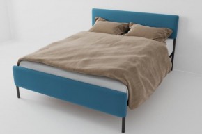 Кровать Стандарт Мини с ортопедическим основанием 800 (велюр голубой) в Игриме - igrim.ok-mebel.com | фото