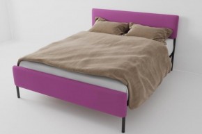 Кровать Стандарт Мини с ортопедическим основанием 800 (велюр розовый) в Игриме - igrim.ok-mebel.com | фото