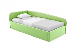 Кровать угловая Лэсли интерьерная +основание (80х200) 1 кат. ткани в Игриме - igrim.ok-mebel.com | фото