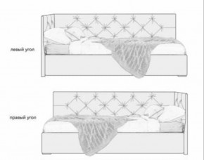 Кровать угловая Лилу интерьерная +основание/ПМ/бельевое дно (120х200) в Игриме - igrim.ok-mebel.com | фото 5