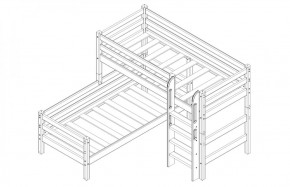 Кровать угловая с прямой лестницей Соня (Вариант 7) в Игриме - igrim.ok-mebel.com | фото 4