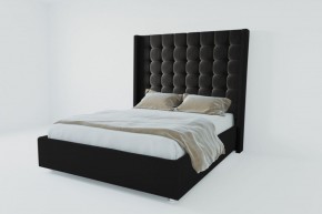 Кровать Венеция ЛЮКС с ПМ 800 (экокожа кольт ч) в Игриме - igrim.ok-mebel.com | фото 2