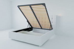 Кровать Венеция с ПМ 1400 (экокожа белая) в Игриме - igrim.ok-mebel.com | фото