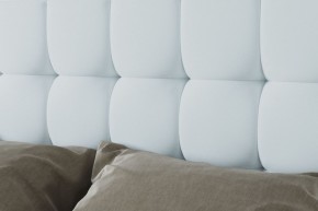 Кровать Венеция с ПМ 1400 (экокожа белая) в Игриме - igrim.ok-mebel.com | фото 3