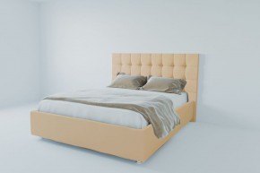 Кровать Венеция с ПМ 1600 (экокожа бежевая) в Игриме - igrim.ok-mebel.com | фото 2