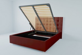 Кровать Венеция с ПМ 1800 (велюр бордо) в Игриме - igrim.ok-mebel.com | фото