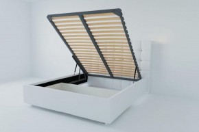 Кровать Венеция с ПМ 1600 (экокожа белая) в Игриме - igrim.ok-mebel.com | фото