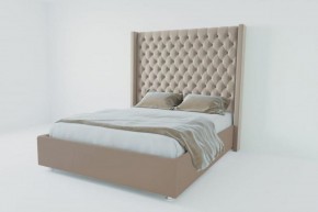 Кровать Версаль ЛЮКС без основания 1400 (велюр серый) в Игриме - igrim.ok-mebel.com | фото