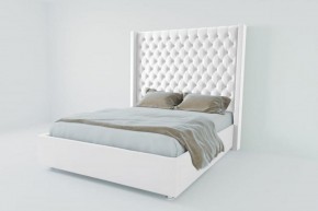 Кровать Версаль ЛЮКС без основания 2000 (экокожа белая) в Игриме - igrim.ok-mebel.com | фото
