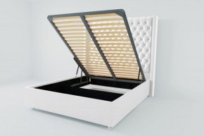 Кровать Версаль ЛЮКС с ПМ 1600 (экокожа белая) в Игриме - igrim.ok-mebel.com | фото 2