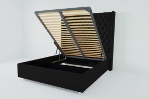 Кровать Версаль ЛЮКС с ПМ 1800 (экокожа кольт ч) в Игриме - igrim.ok-mebel.com | фото 2