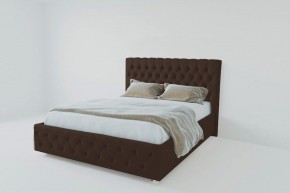 Кровать Версаль с ПМ 1400 (экокожа коричневая) в Игриме - igrim.ok-mebel.com | фото