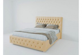 Кровать Версаль с ПМ 1600 (экокожа бежевая) в Игриме - igrim.ok-mebel.com | фото