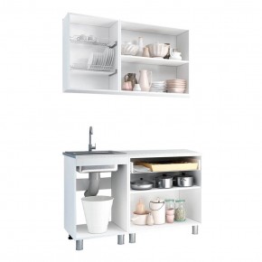 Кухня Айсбери 1.2 м (Белый/Дуб Сонома) в Игриме - igrim.ok-mebel.com | фото 2
