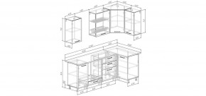 Кухонный гарнитур Белый Глянец 2200*1000 (Стол. 26мм) в Игриме - igrim.ok-mebel.com | фото 2