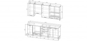 Кухонный гарнитур Белый Глянец 2400 h950 (Стол. 38мм) в Игриме - igrim.ok-mebel.com | фото 2