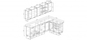 Кухонный гарнитур Белый Глянец 2600*1600 (Стол. 38мм) в Игриме - igrim.ok-mebel.com | фото 2