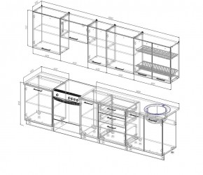 Кухонный гарнитур Бланка 3000 (Стол. 26мм) в Игриме - igrim.ok-mebel.com | фото 2