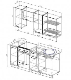 Кухонный гарнитур Демо 1800 (Стол. 26мм) в Игриме - igrim.ok-mebel.com | фото 2