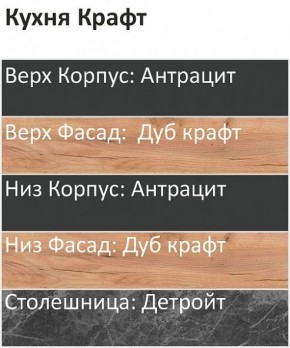 Кухонный гарнитур Крафт 2200 (Стол. 38мм) в Игриме - igrim.ok-mebel.com | фото 3